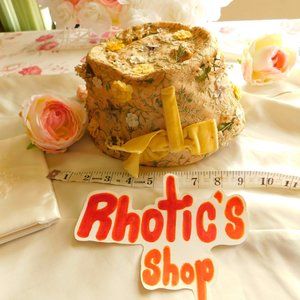 Vintage Floral 3D Applique Hat